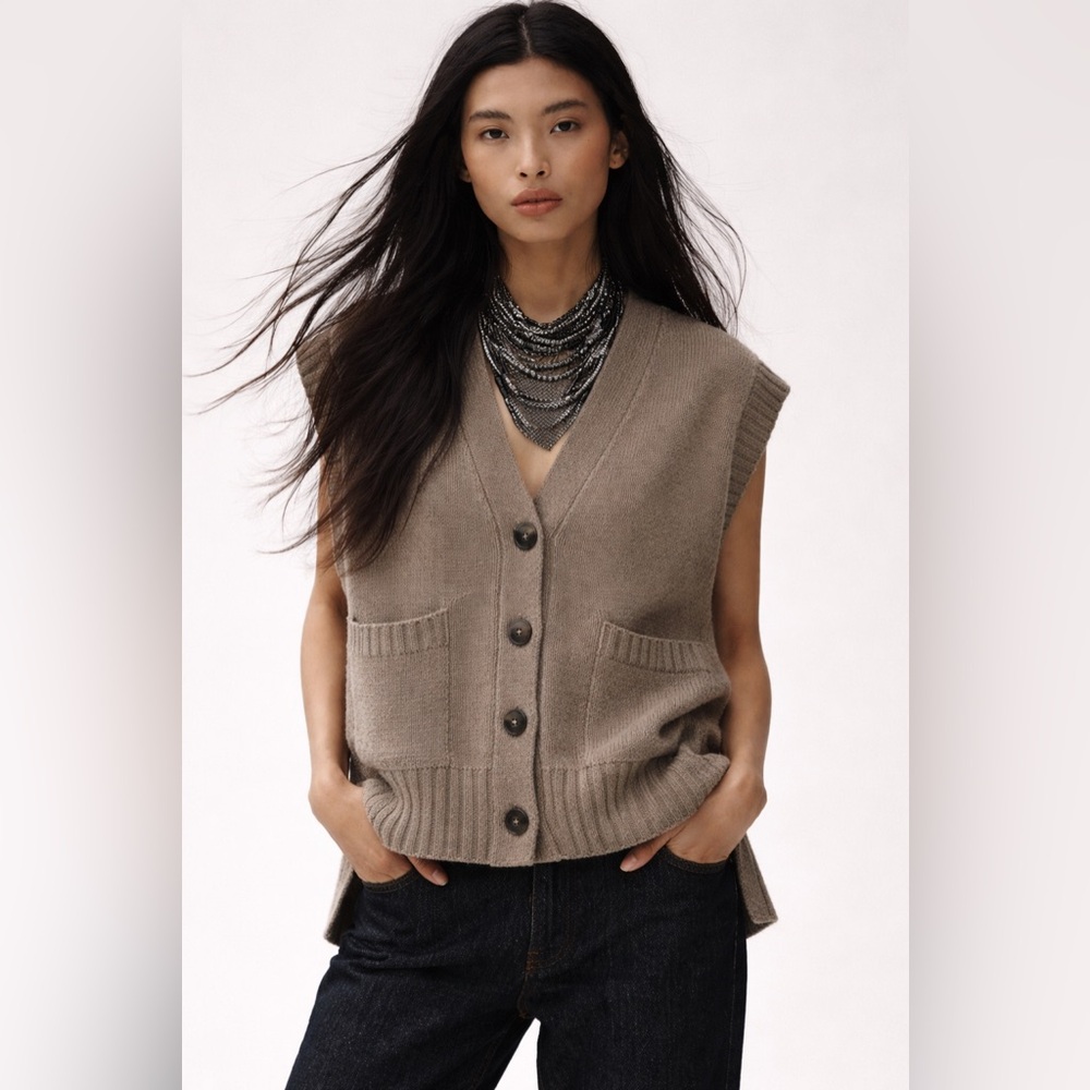 Zara oversized sweater vest
